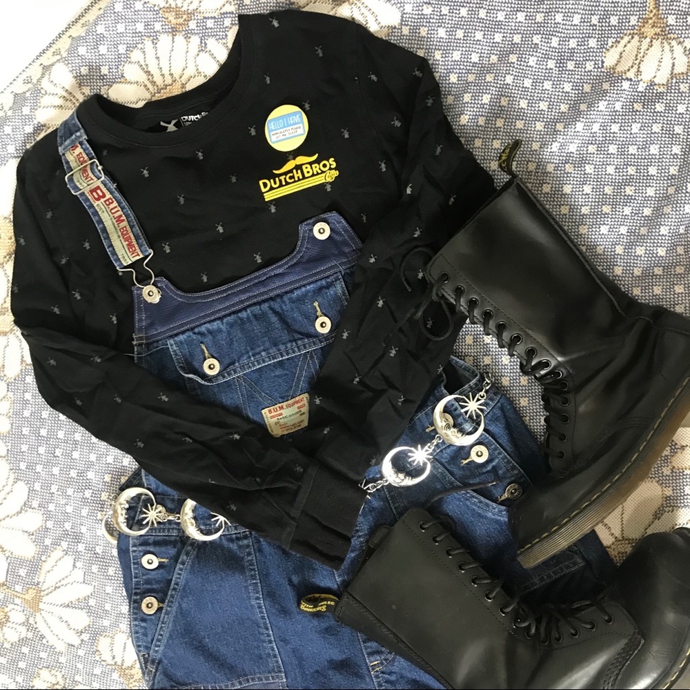 Dutch bros mustache long sleeve